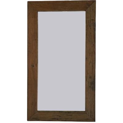  Væghængt spejl med rå træamme 124 cm fra Trademark Living i Træ (Varenr: SG1519)