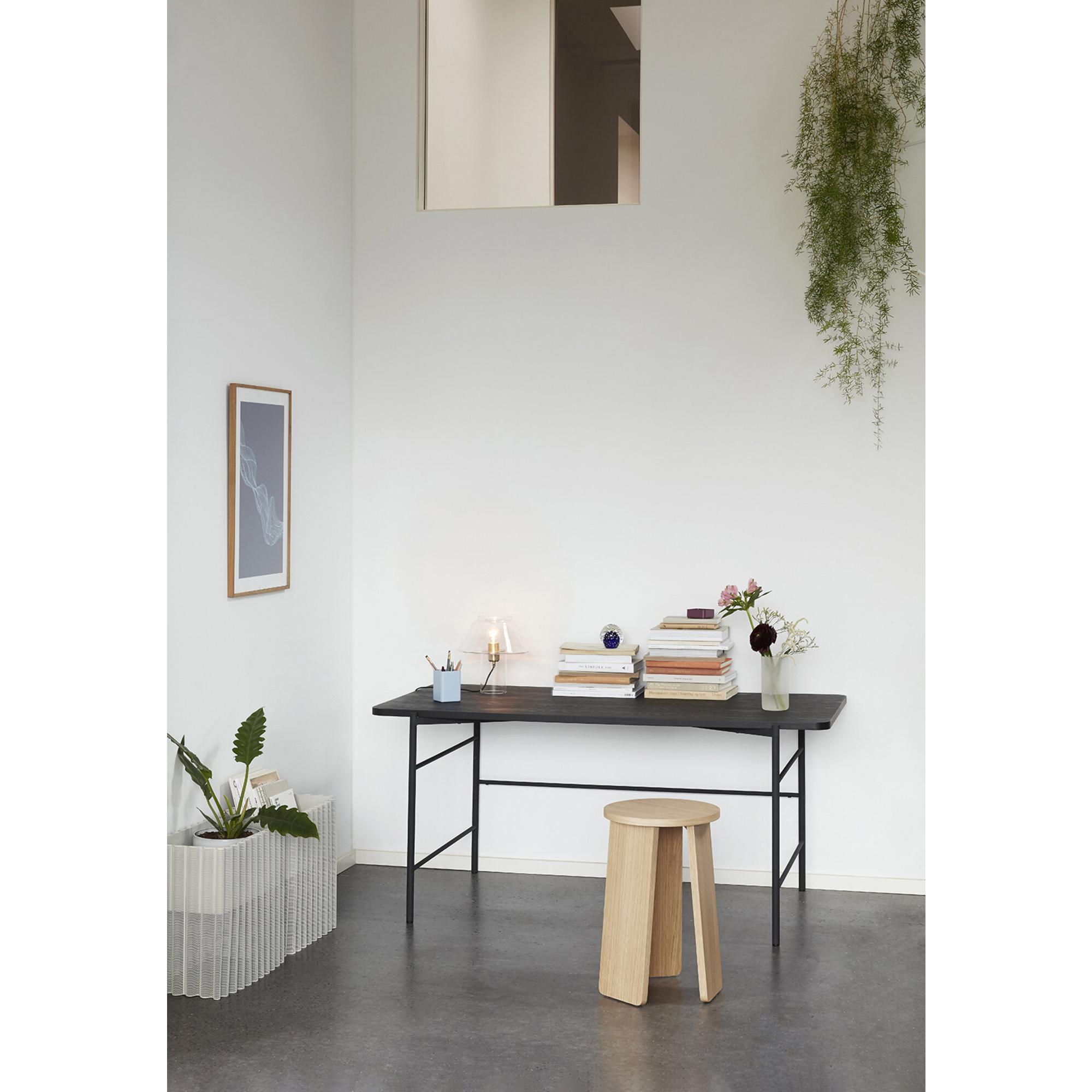  Norm - Skrivebord, i Sort Metal/træ fra Hübsch Interiør i Metal/træ (Varenr: 020909)