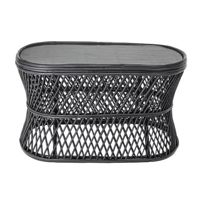  Abby Coffee Table i Sort fra Bloomingville i Cane (Varenr: 82045899)