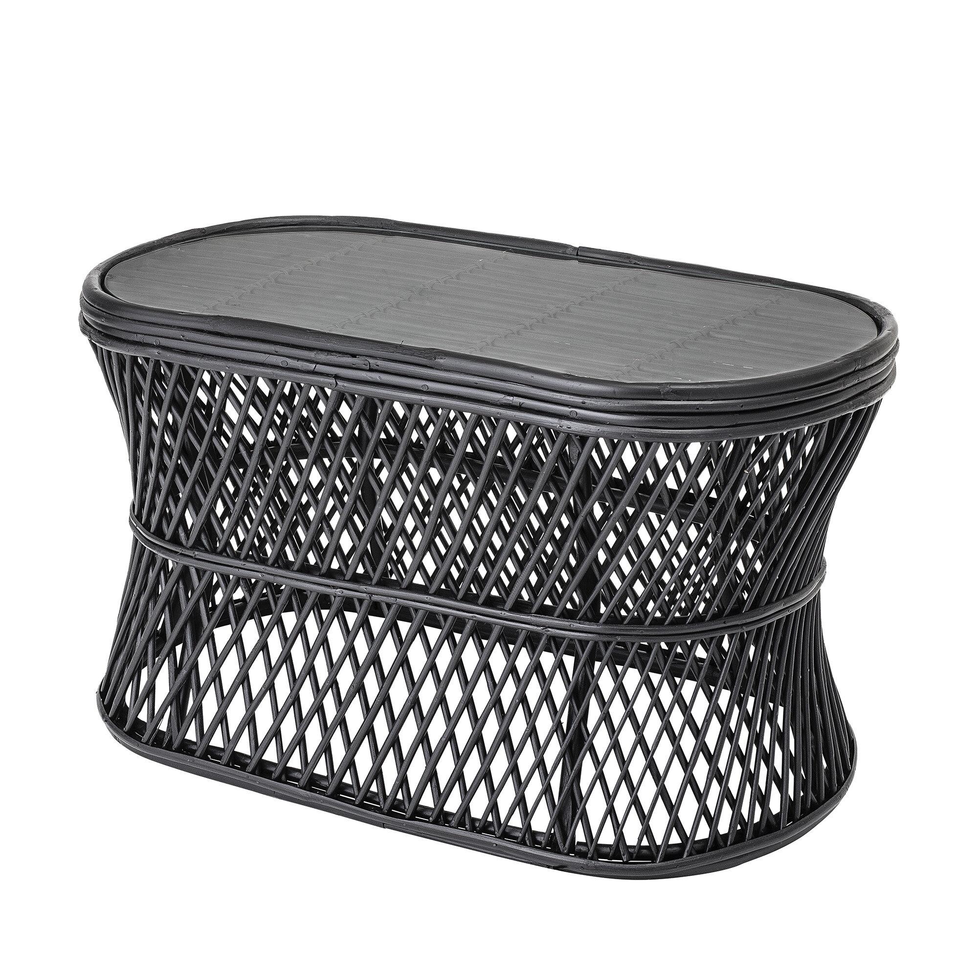  Abby Coffee Table i Sort fra Bloomingville i Cane (Varenr: 82045899)