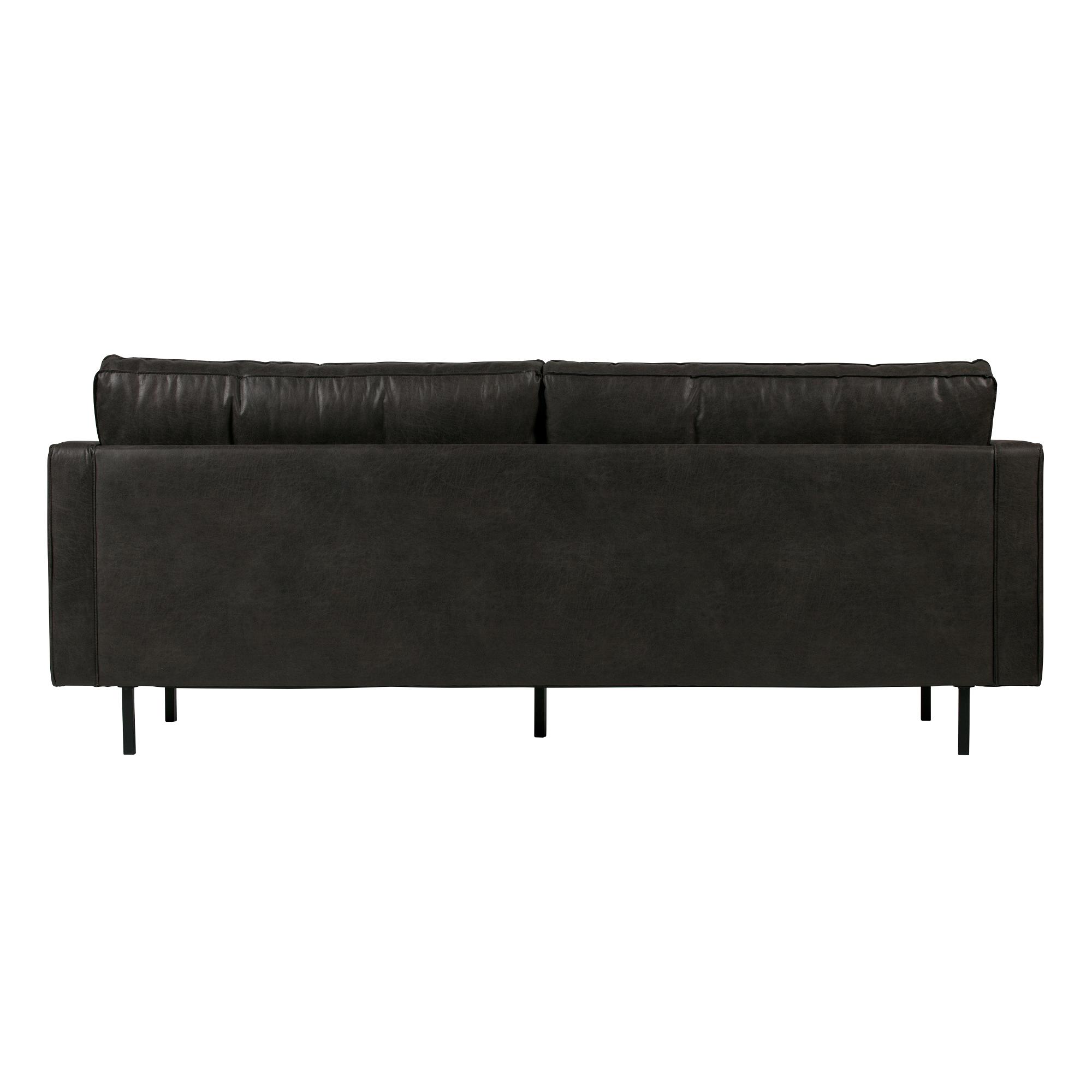  Rodeo Classic 2,5-pers Sofa - Black fra BePureHome i Læder (Varenr: 800844-Z)
