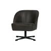  Vogue swivel lænestol læder - Black fra BePureHome i Læder (Varenr: 800217-01)
