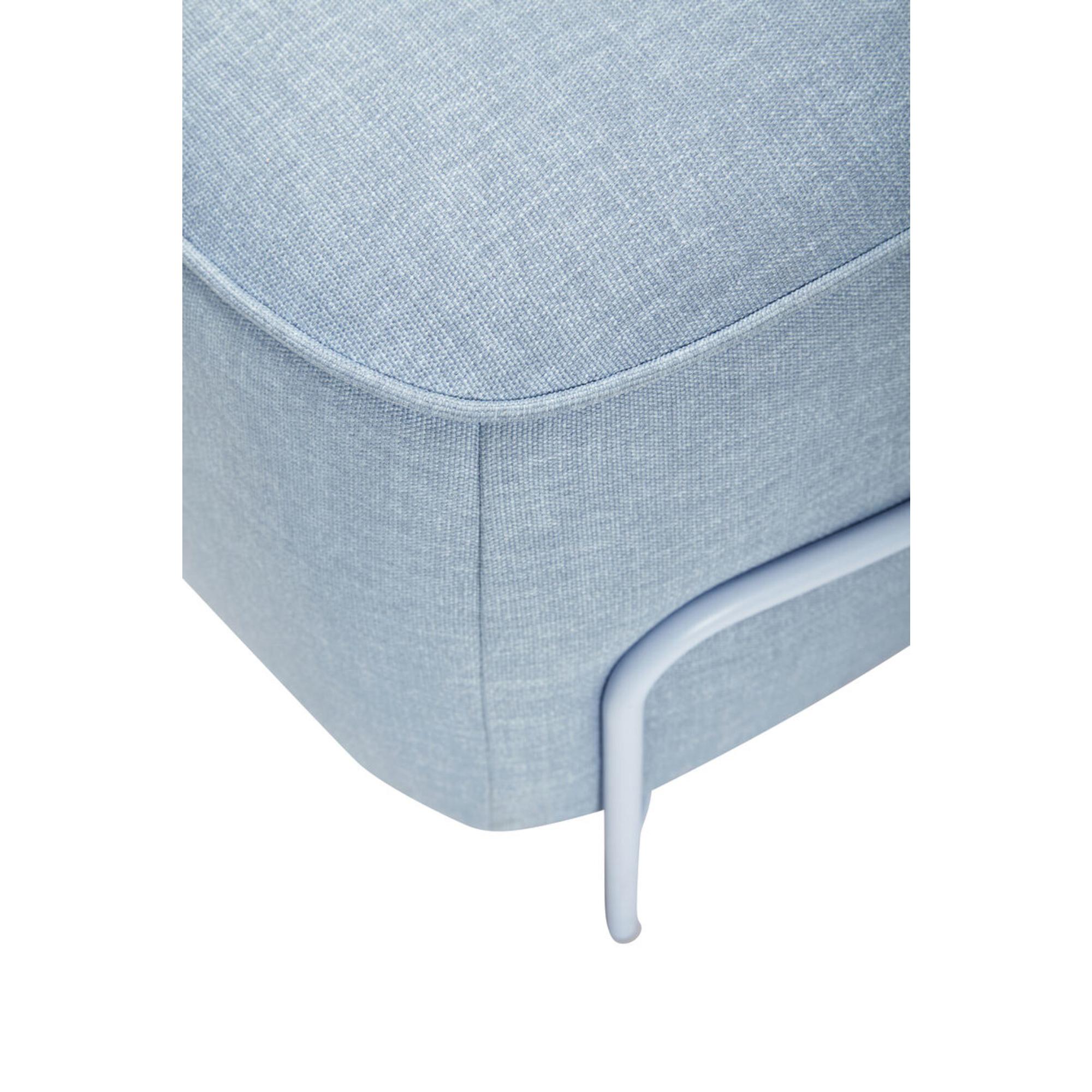  Carry - Puf i blå metal/tekstil fra Hübsch Interiør i metal/tekstil (Varenr: 021318)