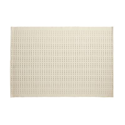  Pin - Tæppe i beige/grå Bomuld fra Hübsch Interiør i Bomuld (Varenr: 701303)