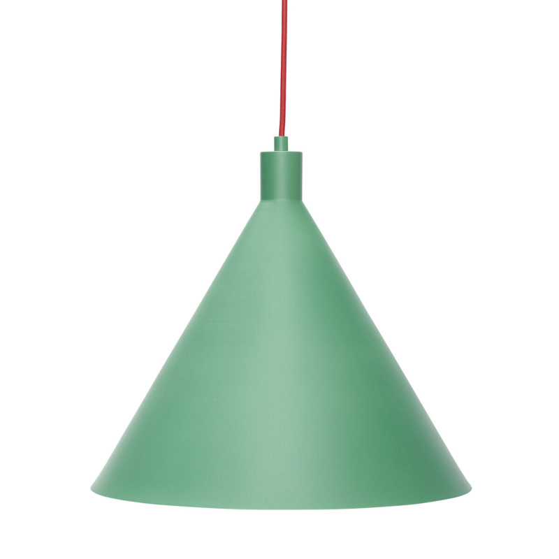 Yama - Lampe i grøn/rød metal