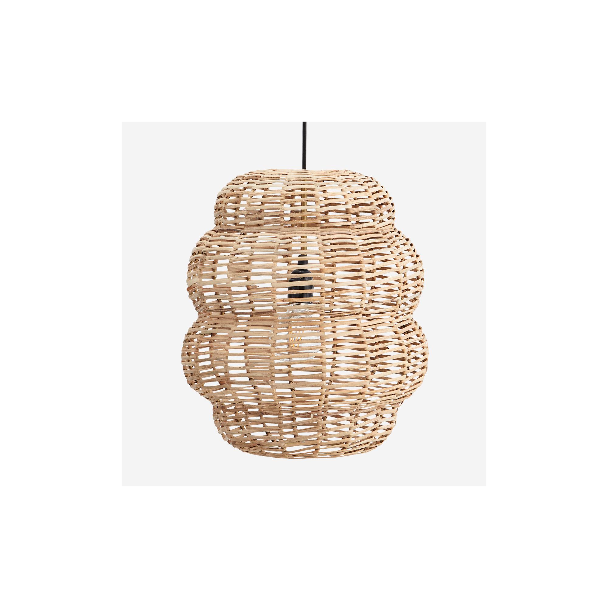  Bamboo ceiling lamp i Natural fra Madam Stoltz i Bamboo, iron (Varenr: 20188)