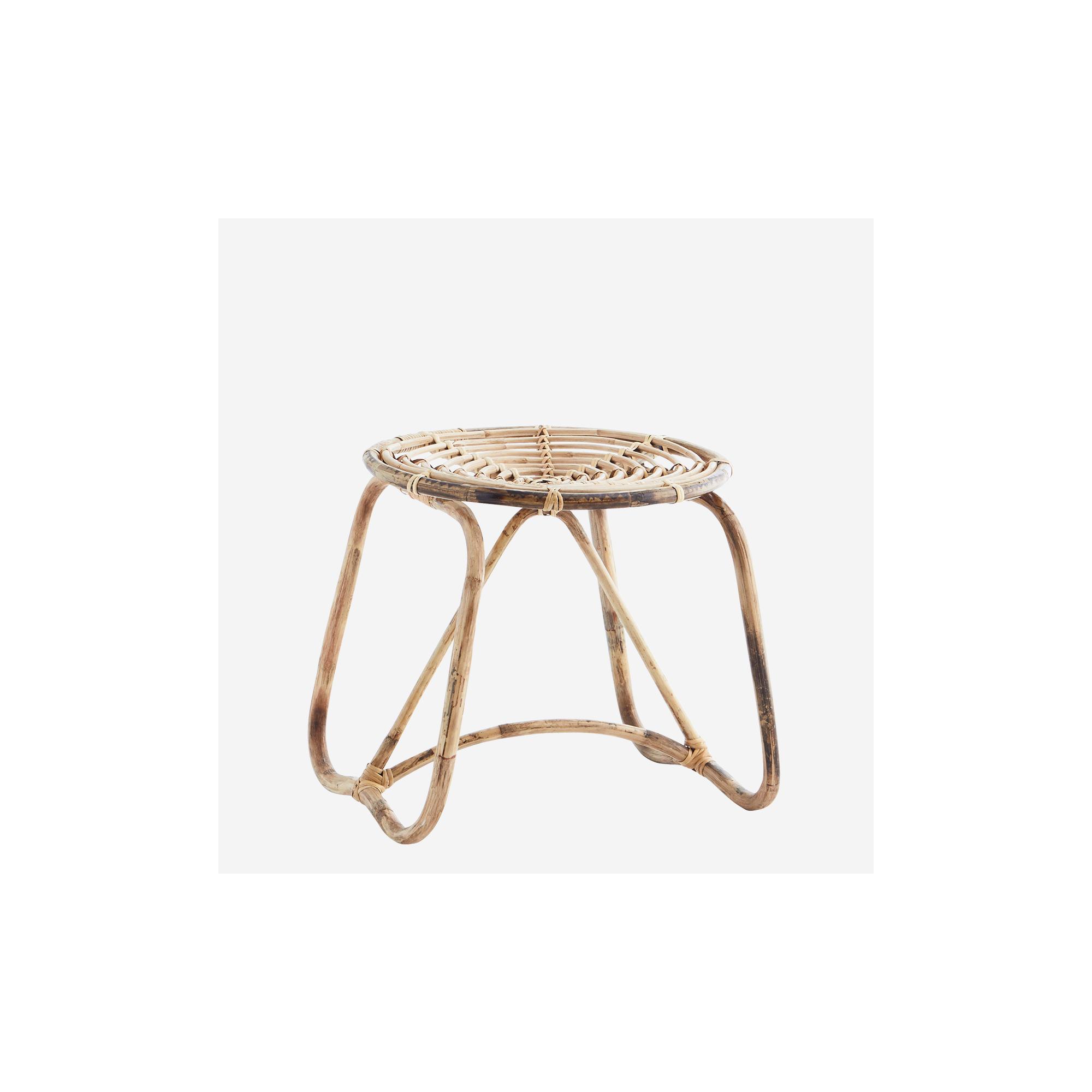  Bamboo stool i Natural fra Madam Stoltz i Bamboo (Varenr: 26149N)