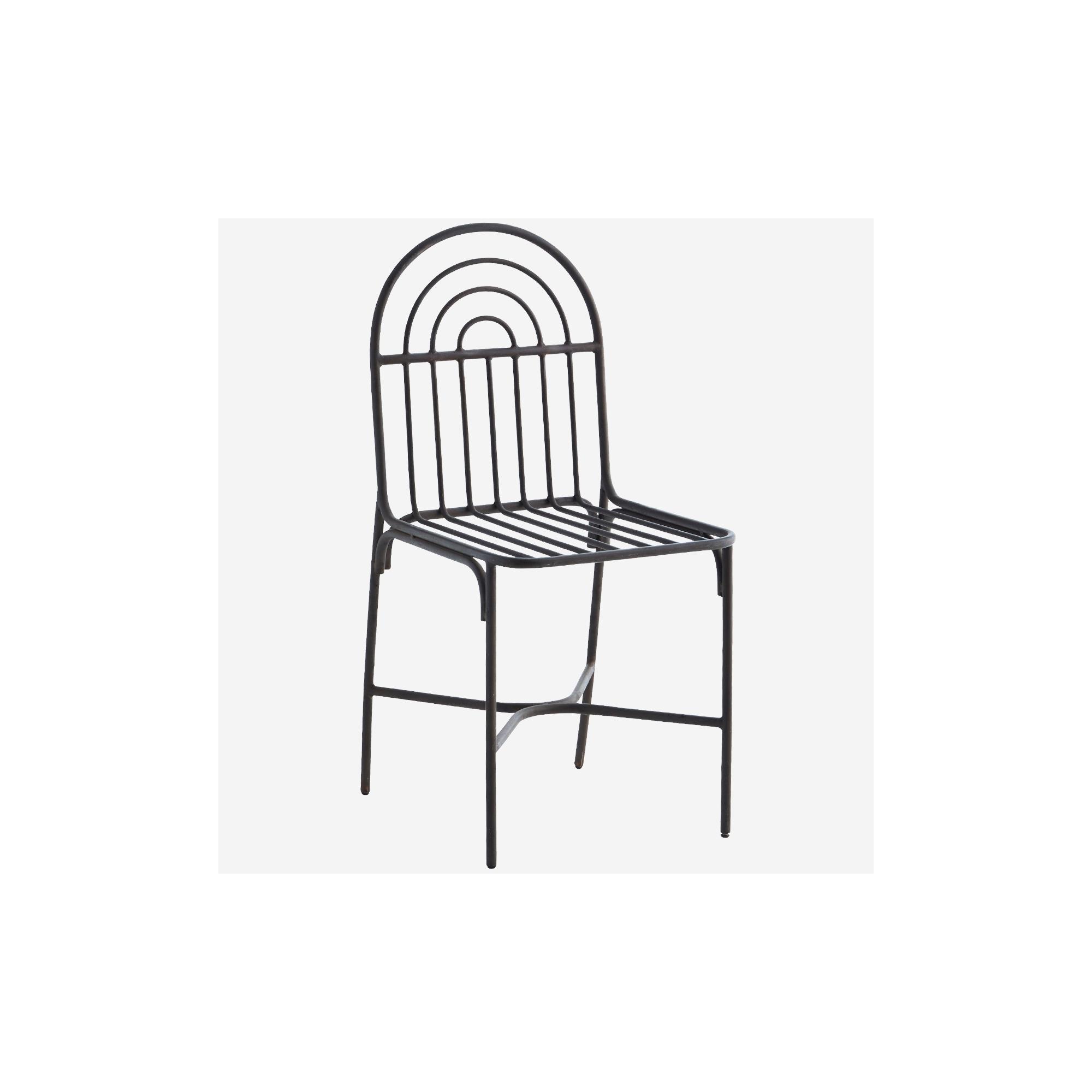  Iron chair i Ant.brown fra Madam Stoltz i Iron (Varenr: 27277ABR)