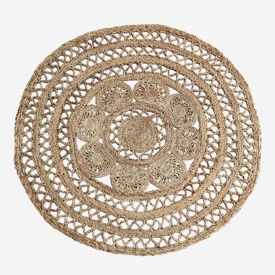  Round jute braided rug i Natural fra Madam Stoltz i Jute (Varenr: CJ-JB-102244)