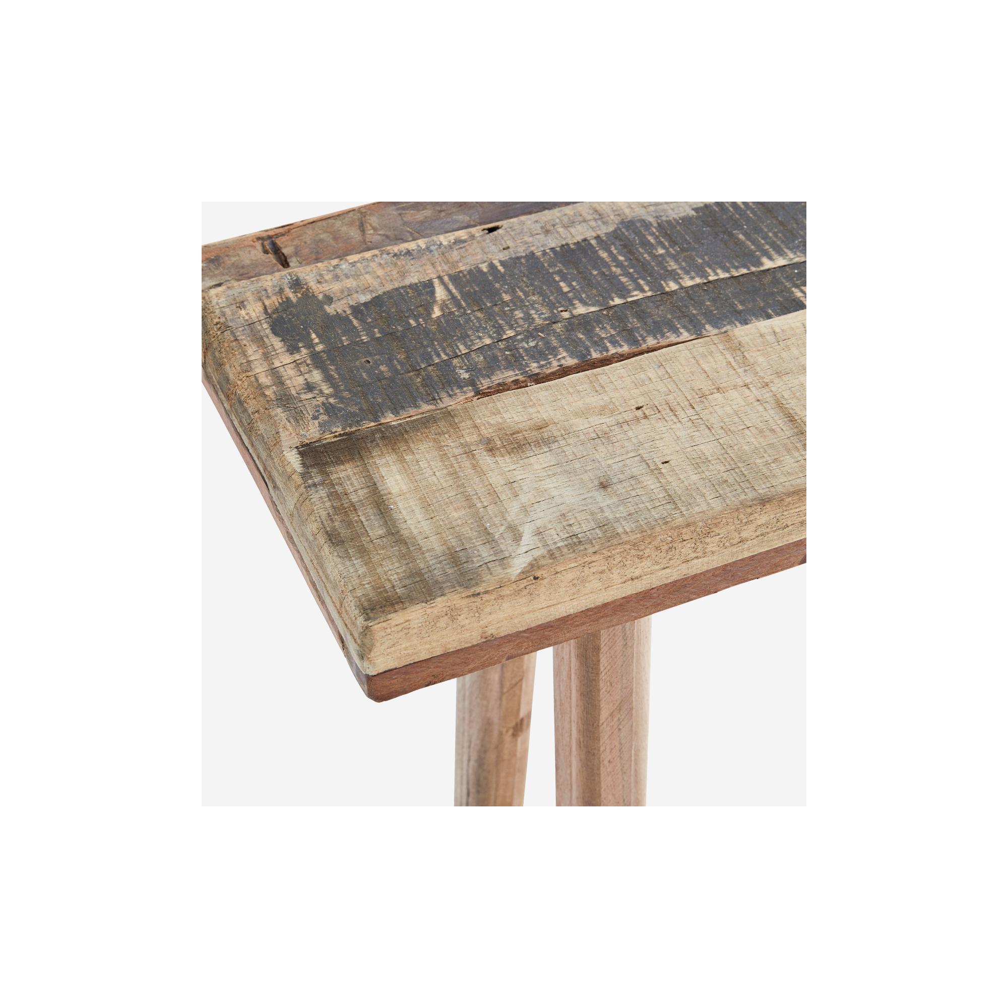  Wooden console table i Natural fra Madam Stoltz i Recycled wood (Varenr: MD18)