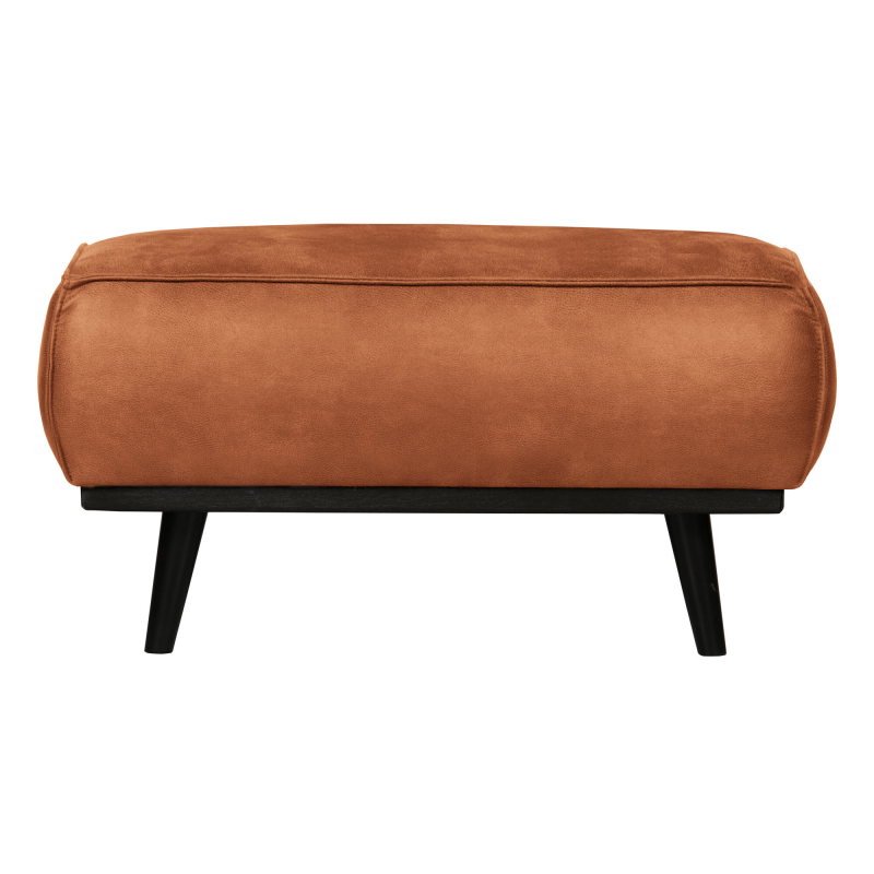 Puf WOOOD Statement cognac læderlook kunstlæder 40Ã80Ã55 cm