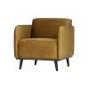  Statement Lænestol Velour - Honey Yellow fra BePureHome i Velour (Varenr: 378670-14)