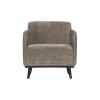  Statement Lænestol Flat Rib - Clay fra BePureHome i Fløjl (Varenr: 378670-L)