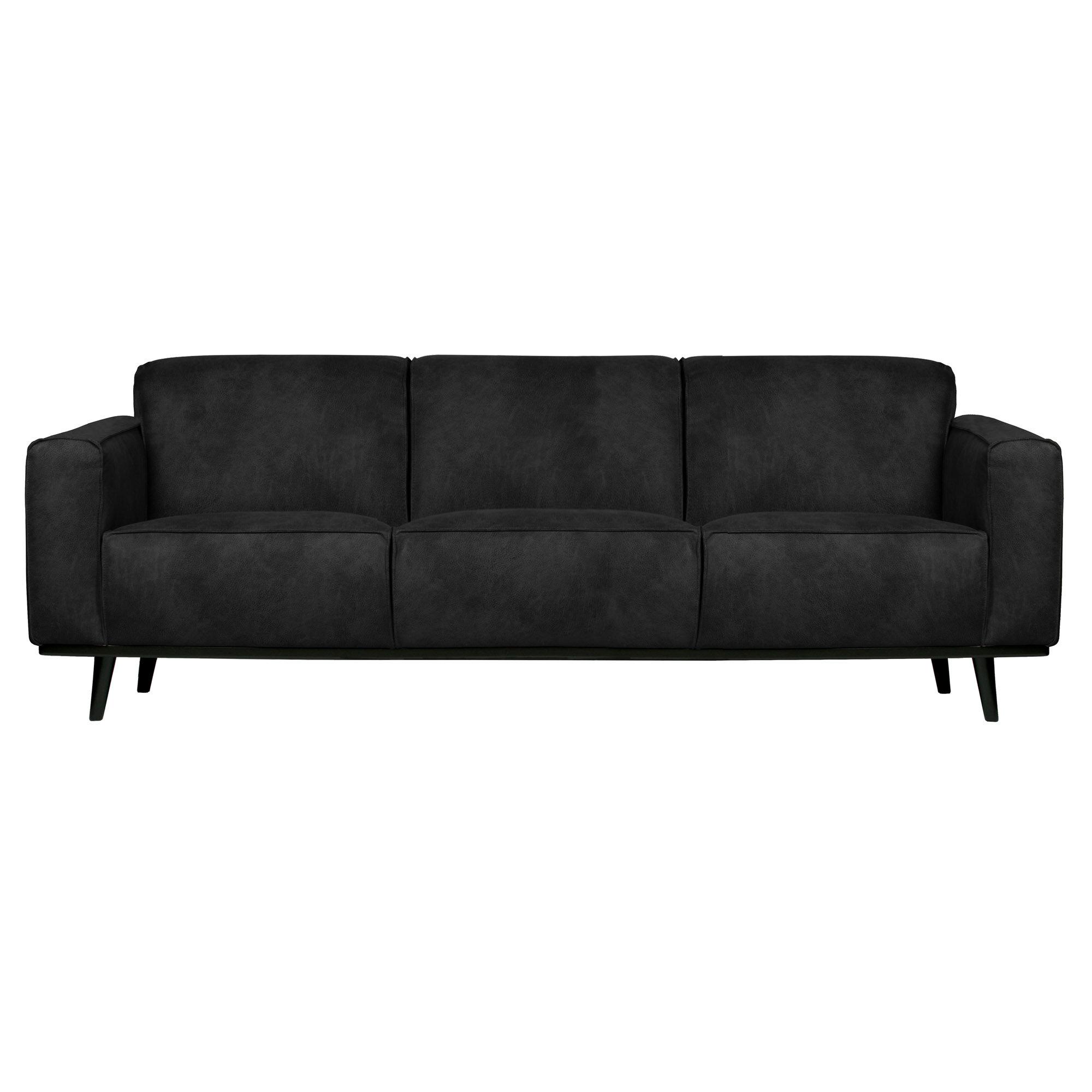  Statement 3-pers Sofa 230 cm Suedine - Black fra BePureHome i Suedine (Varenr: 377088-17)