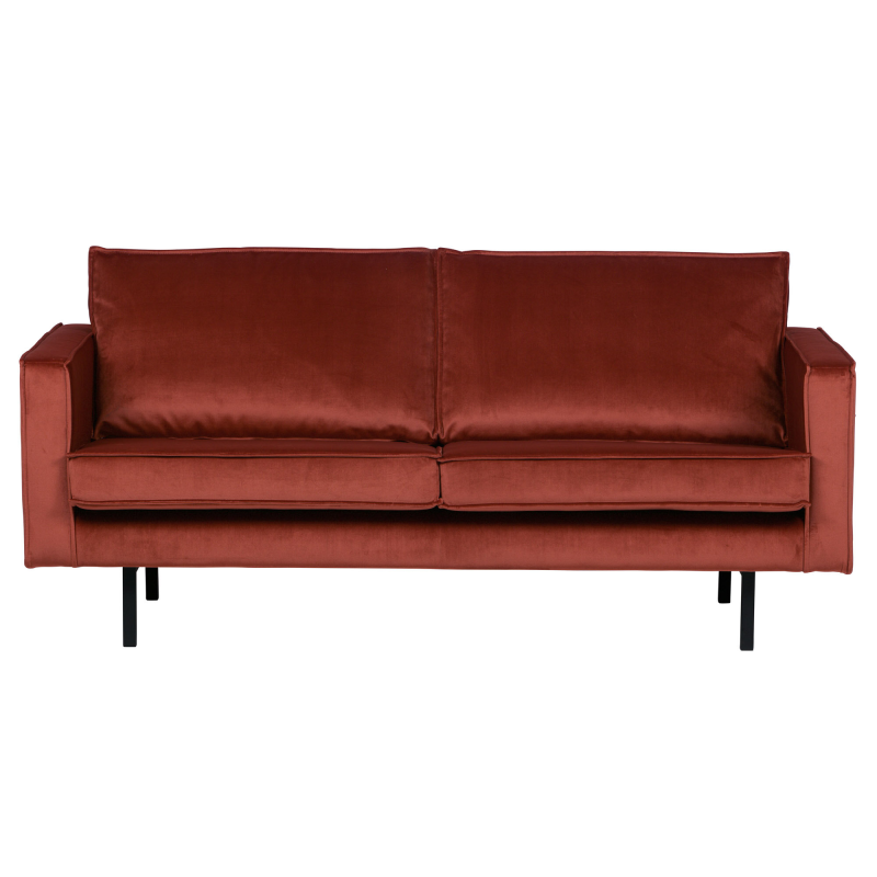 Rodeo 2,5-pers Sofa Velour - Chestnut