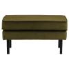  Rodeo Puf På Ben Velour - Olive Green fra BePureHome i Velour (Varenr: 800897-53)