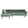  Rodeo Hjørnesofa Venstrevendt Velour - Mint fra BePureHome i Velour (Varenr: 800972-144)