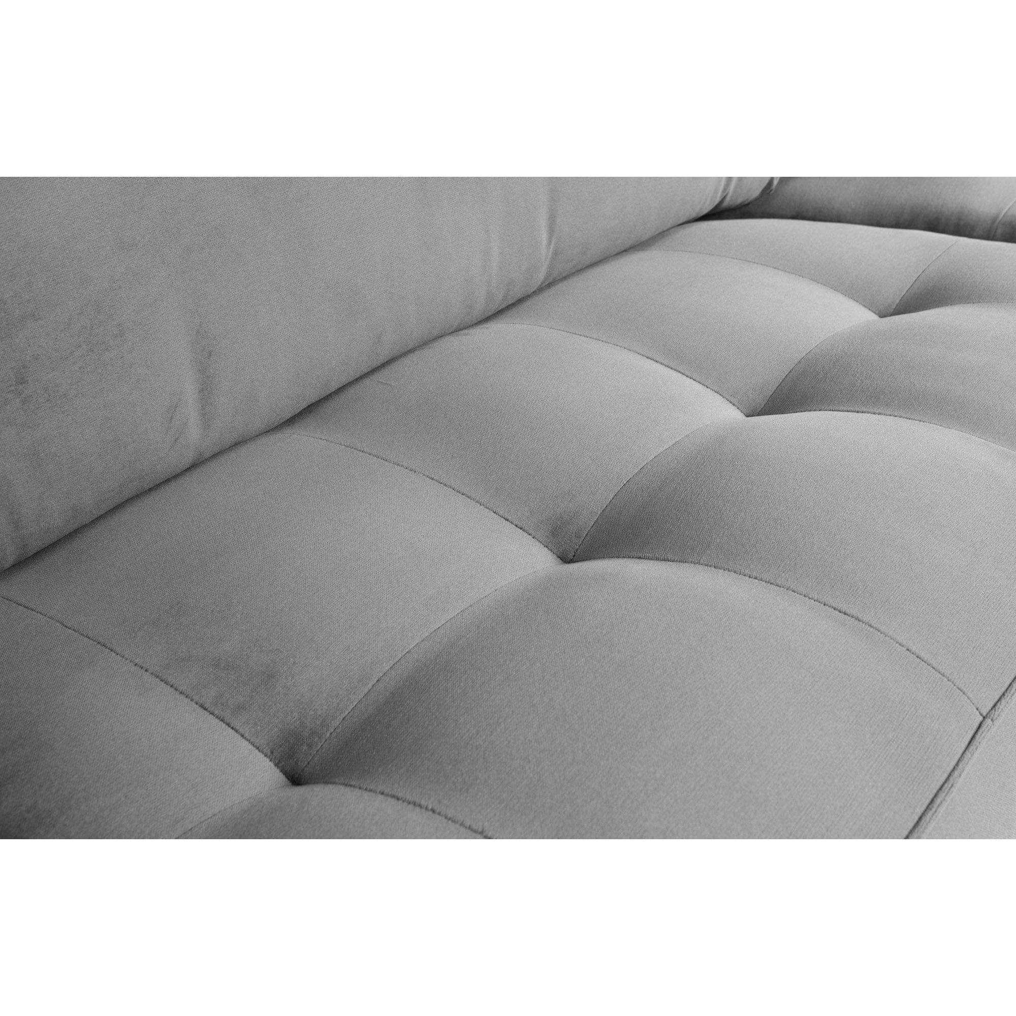  Rodeo Classic 3-pers Sofa - Light Grey fra BePureHome i Velour (Varenr: 800576-149)