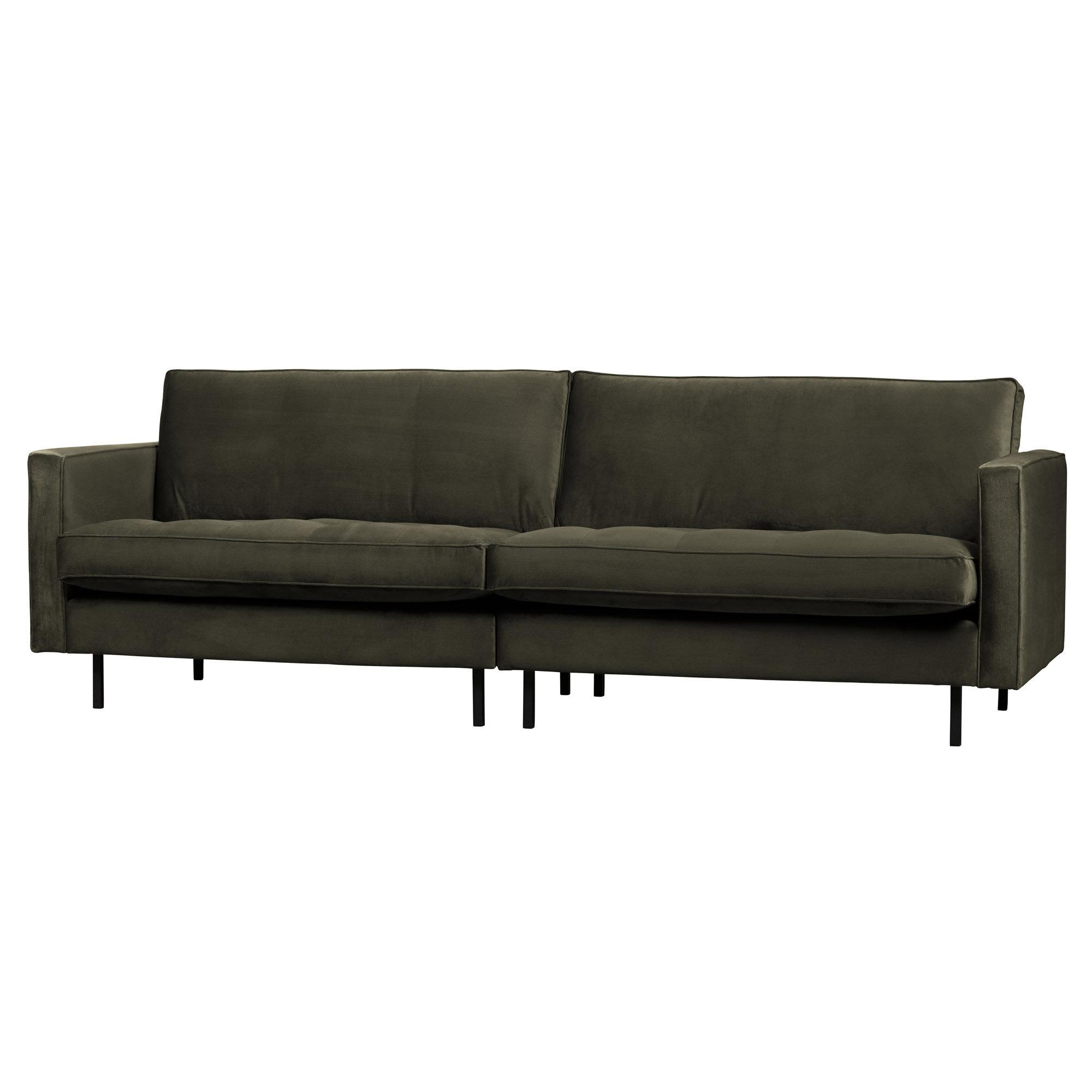  Rodeo Classic 3-pers Sofa Velour - Dark Green fra BePureHome i Velour (Varenr: 800576-156)
