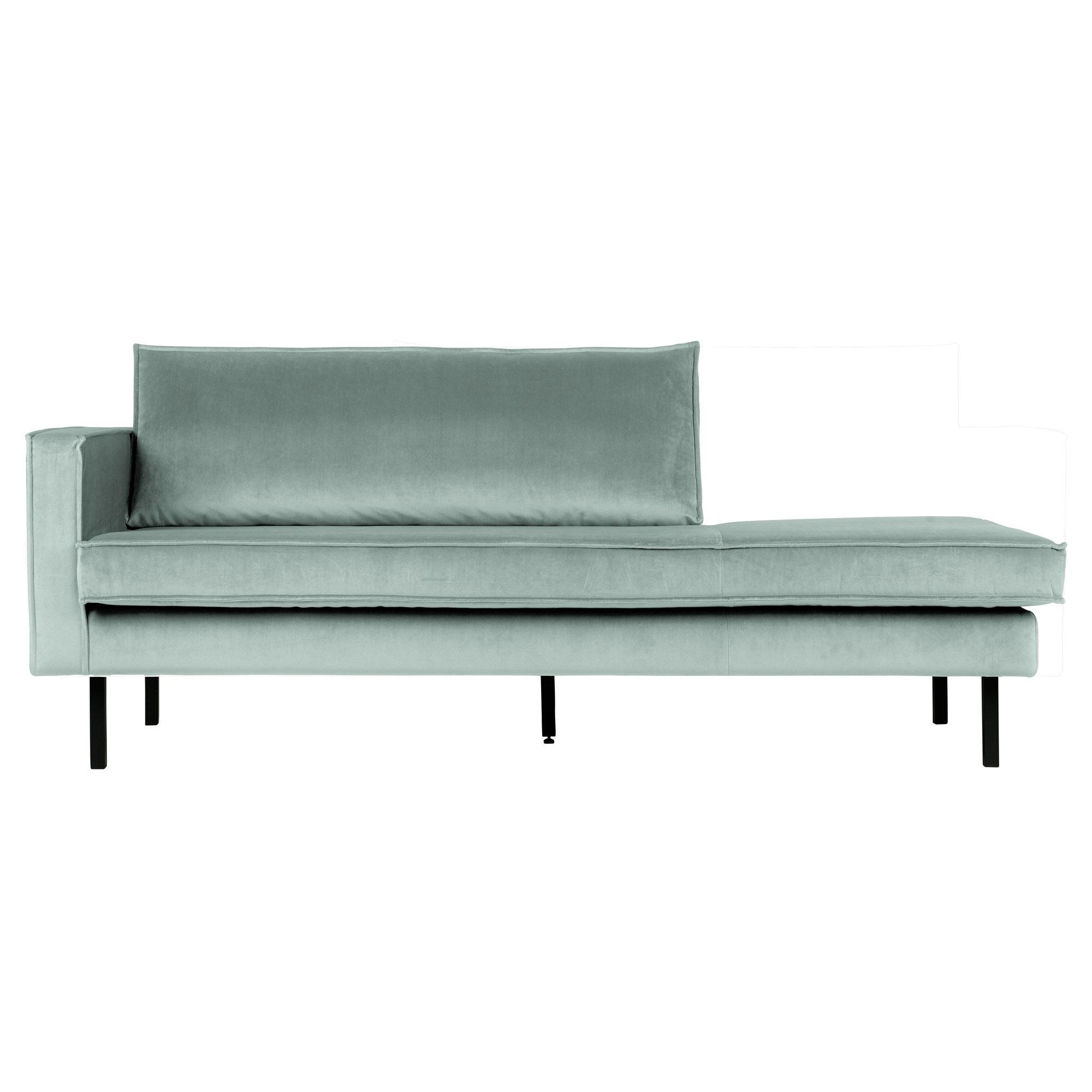  Rodeo Daybed Venstrevendt Velour - Mint fra BePureHome i Velour (Varenr: 800743-144)