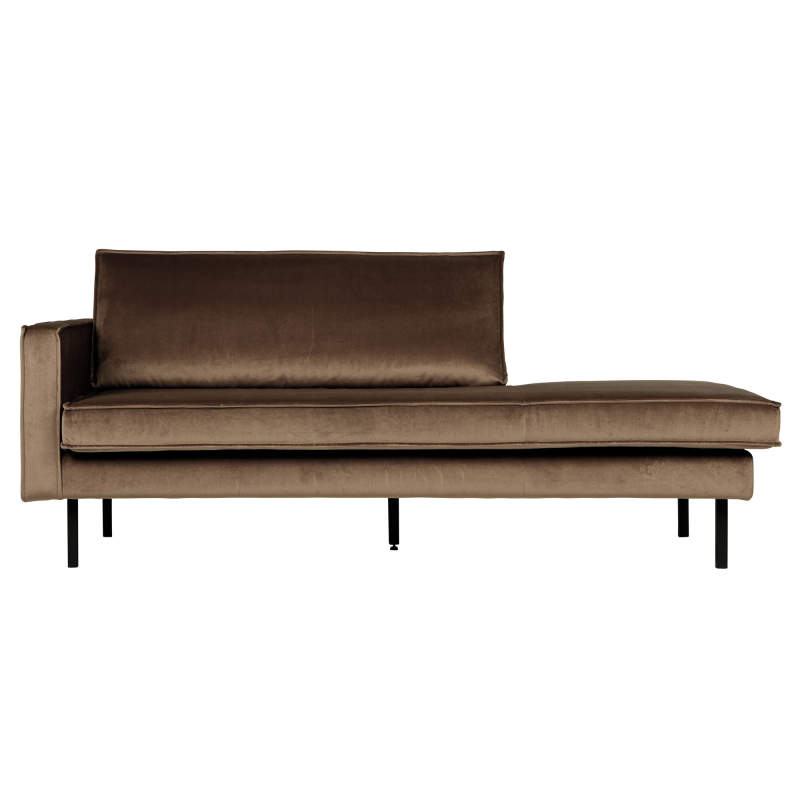 Rodeo Daybed Venstrevendt Velour - Taupe