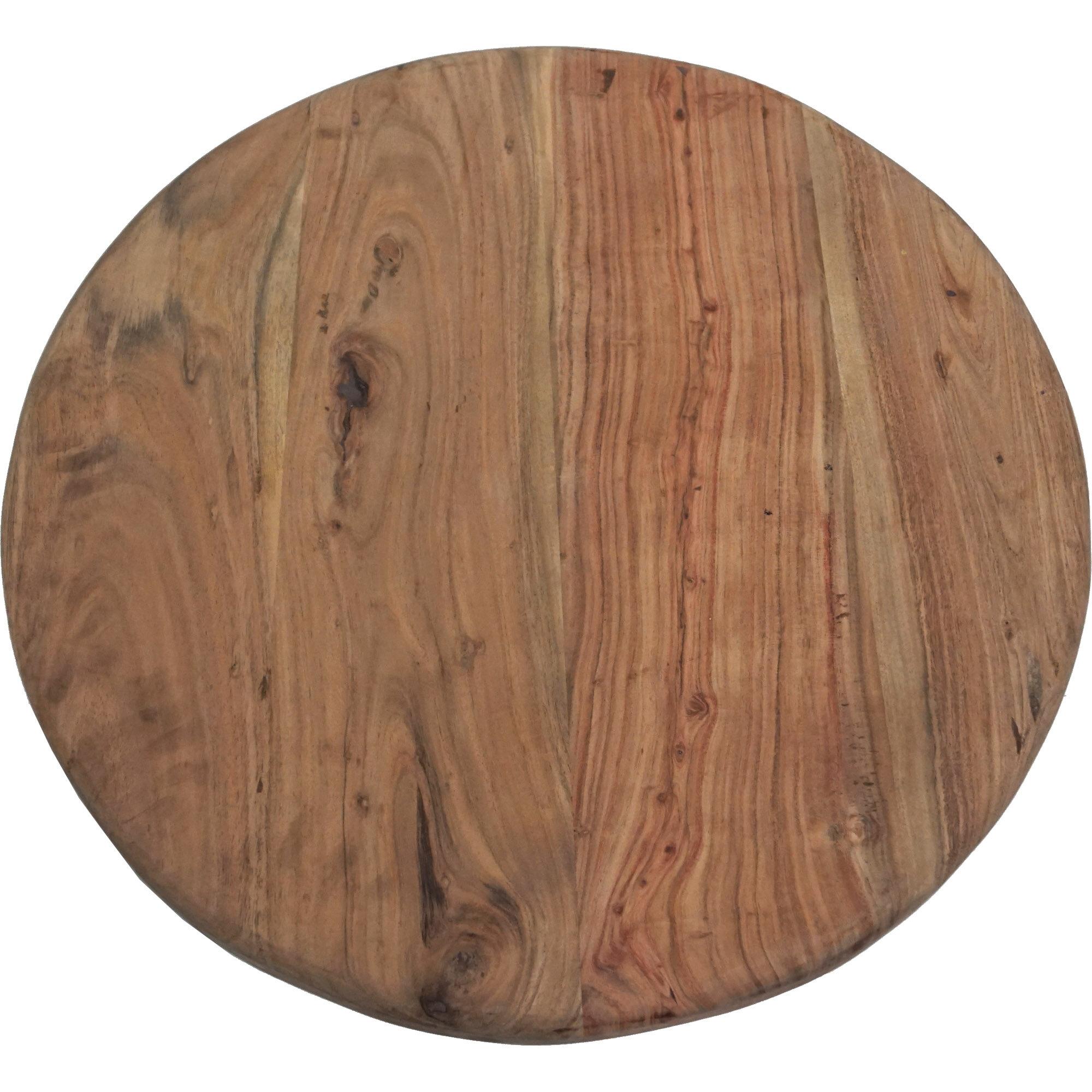  Sinan massiv bordplade i rustikt træ - Ø70 cm fra Trademark Living i Træ (Varenr: SG1921)