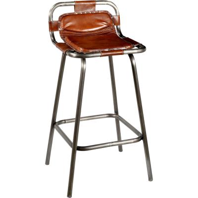  Rick barstol med læder fra Trademark Living i Jern (Varenr: M11079)