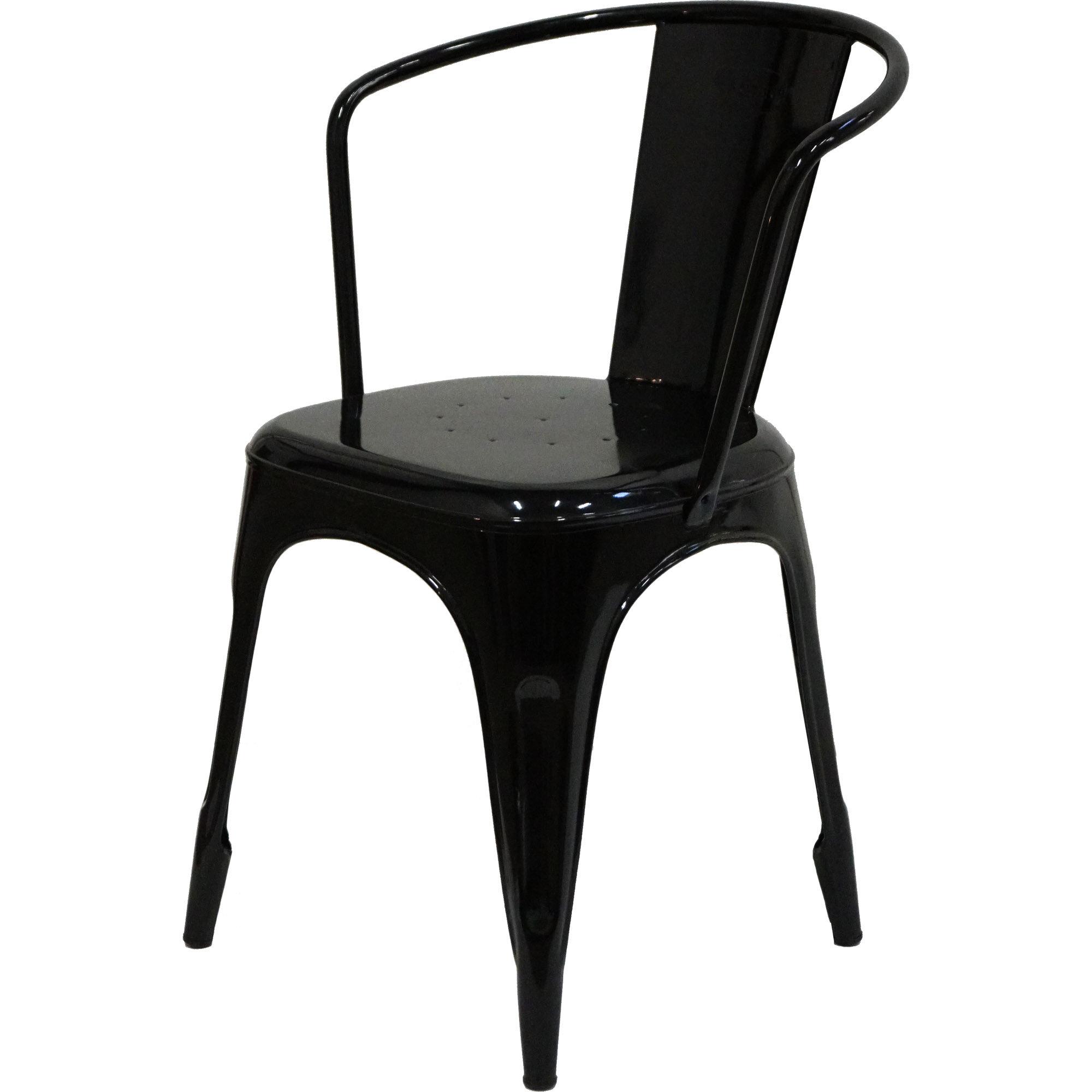  LIVING stol - blank sort pulverlakeret fra Trademark Living i Jern (Varenr: M01039)