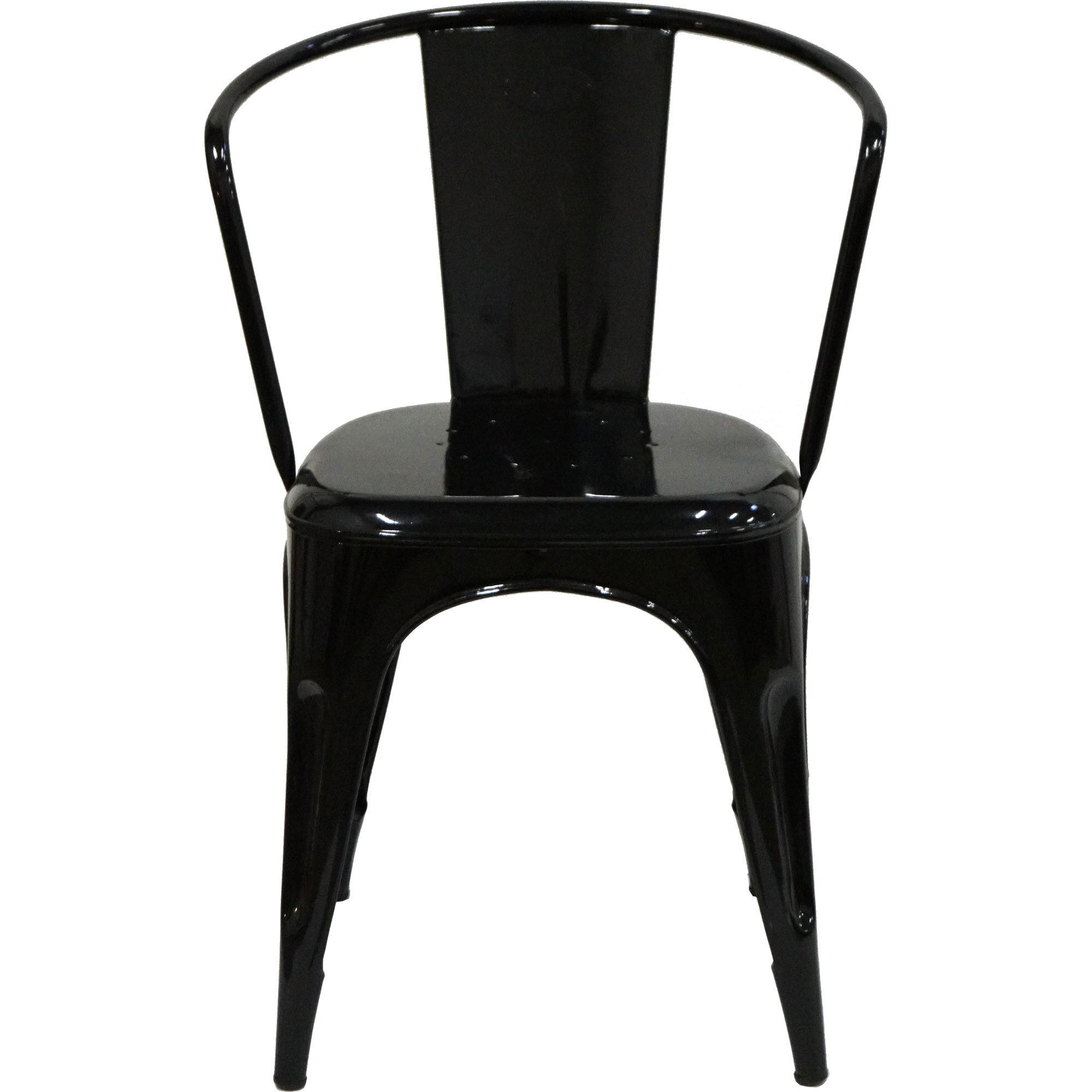  LIVING stol - blank sort pulverlakeret fra Trademark Living i Jern (Varenr: M01039)