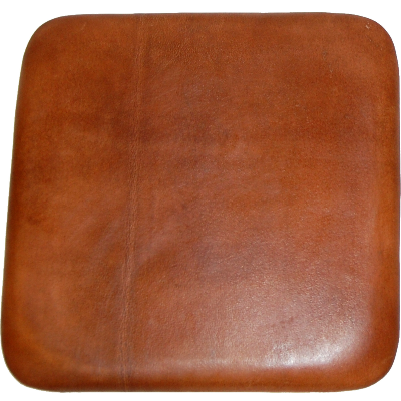Billede af Sædehynde i brunt læder til barstol M110005 og M11004