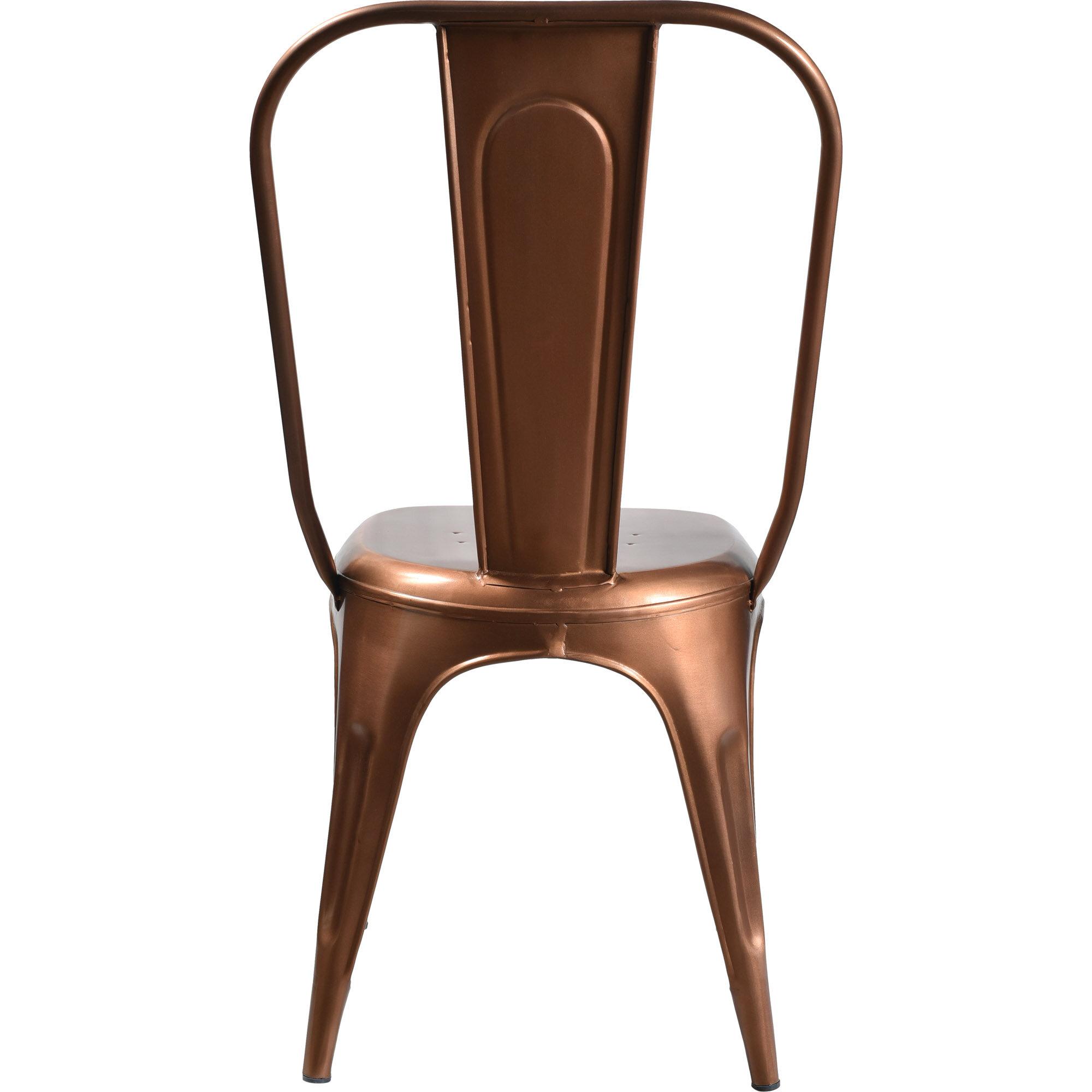  LIVING stol med høj ryg - kobber fra Trademark Living i Jern (Varenr: M01146)