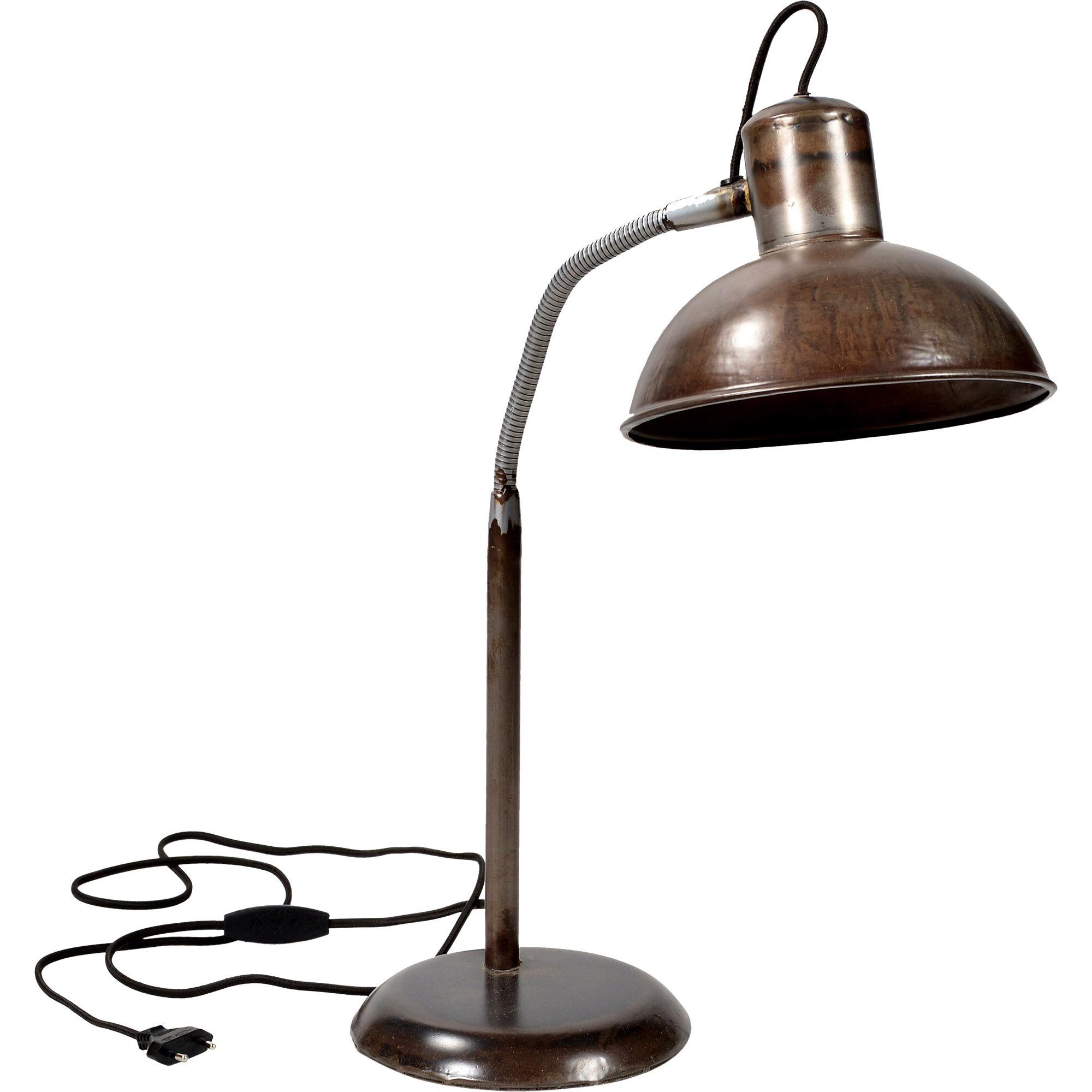  Walentin bordlampe med unik finish - klarlak fra Trademark Living i Jern (Varenr: M08211)