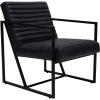  Tender loungestol - sort fra Trademark Living i Læder (Varenr: MA0209)