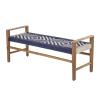  Salme Bænk - Blå - Teak fra Creative Collection by Bloomingville i Teak (Varenr: 82050155)
