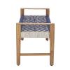  Salme Bænk - Blå - Teak fra Creative Collection by Bloomingville i Teak (Varenr: 82050155)