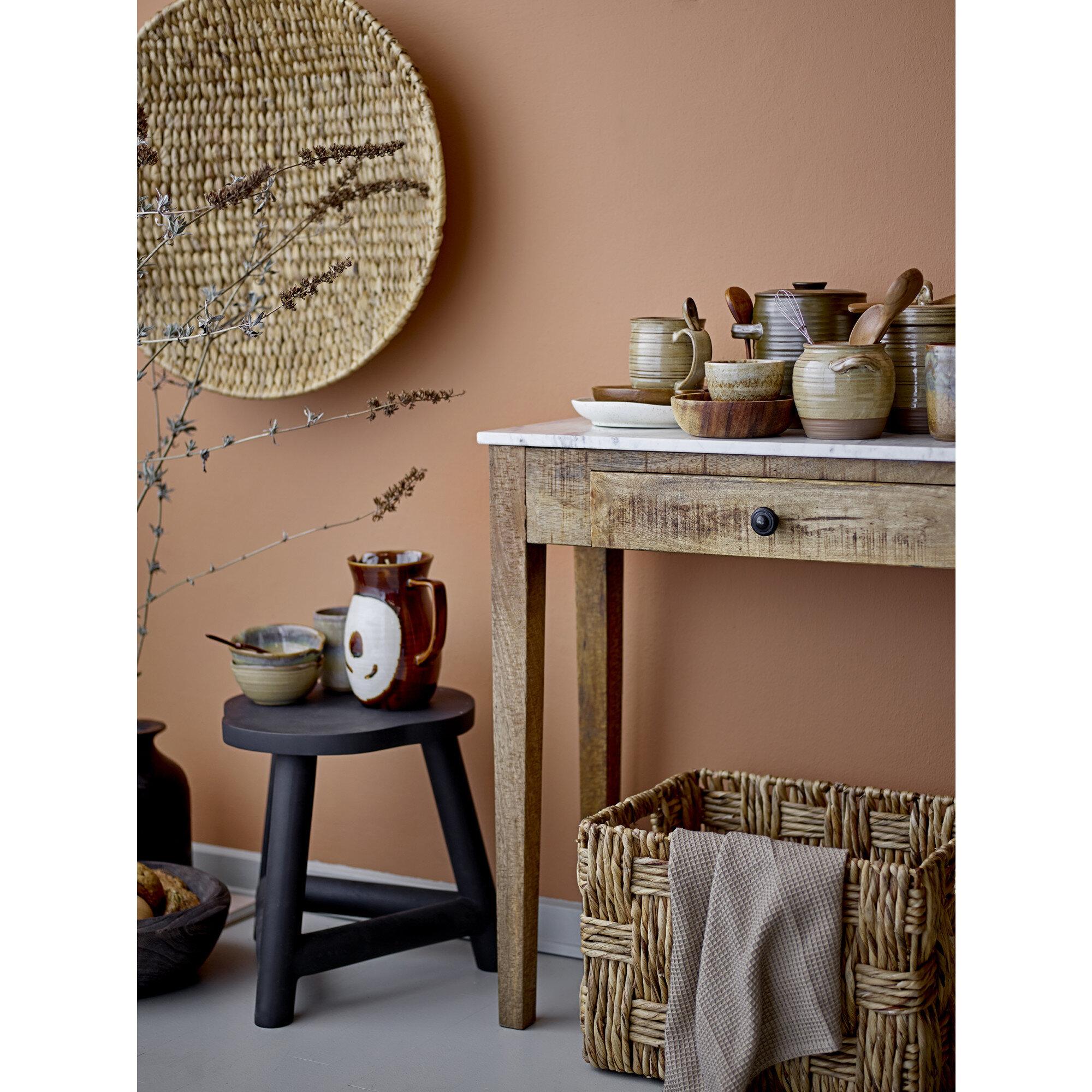  Malie Taburet - Sort - Mango fra Creative Collection by Bloomingville i Mangotræ (Varenr: 82050460)