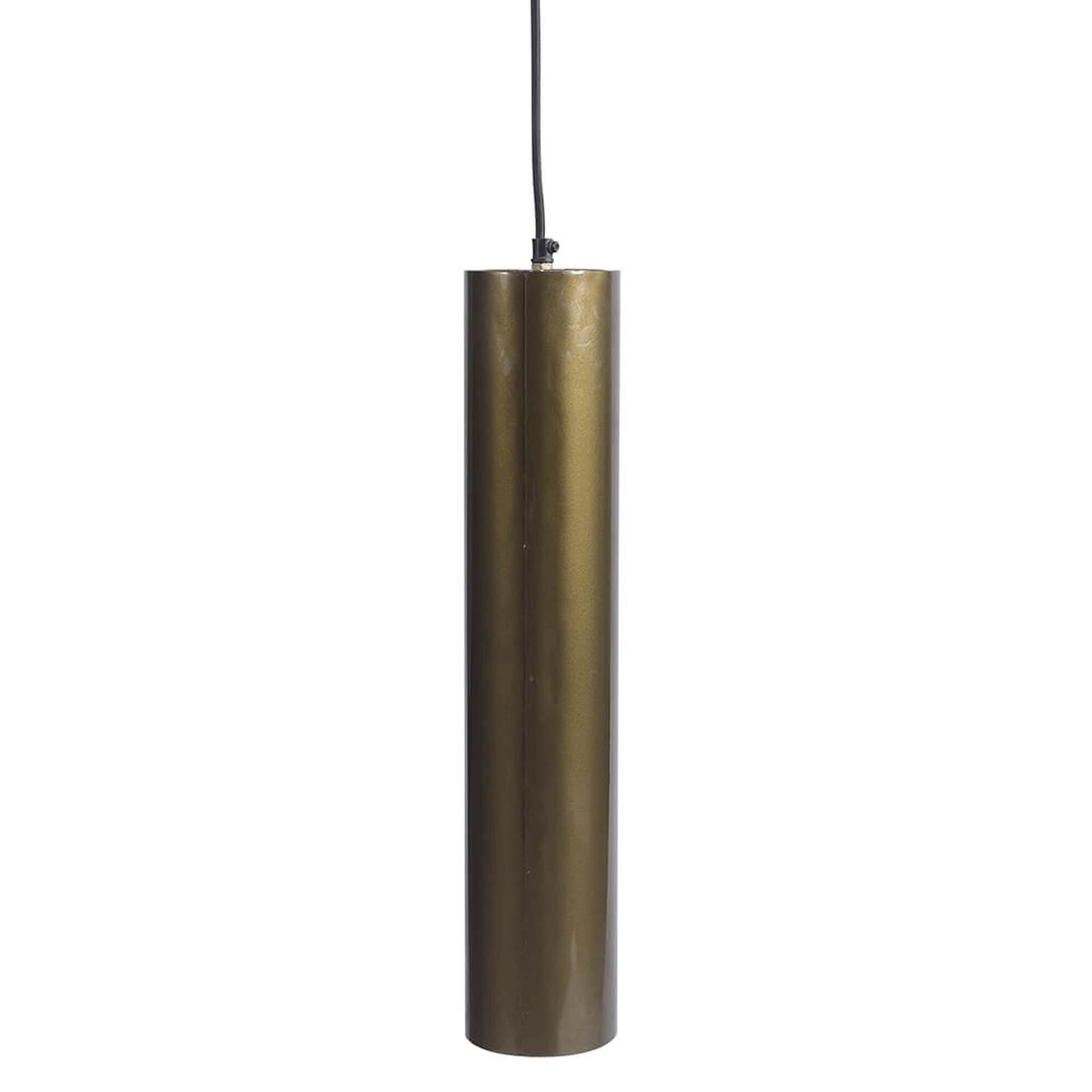  Jonah cylinderformet lampe L - antikmessing fra Trademark Living i Jern (Varenr: M08374)
