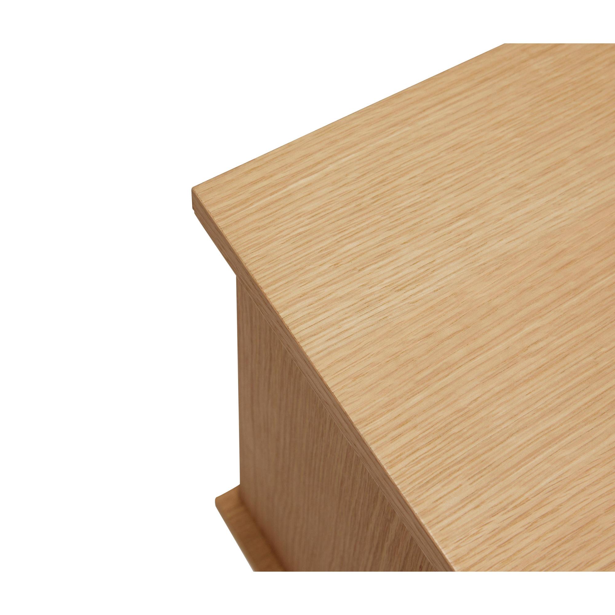  Dash - Konsolbord i egetræ - Dash fra Hübsch Interiør i Egetræsfiner, Egetræ (Varenr: 881503)