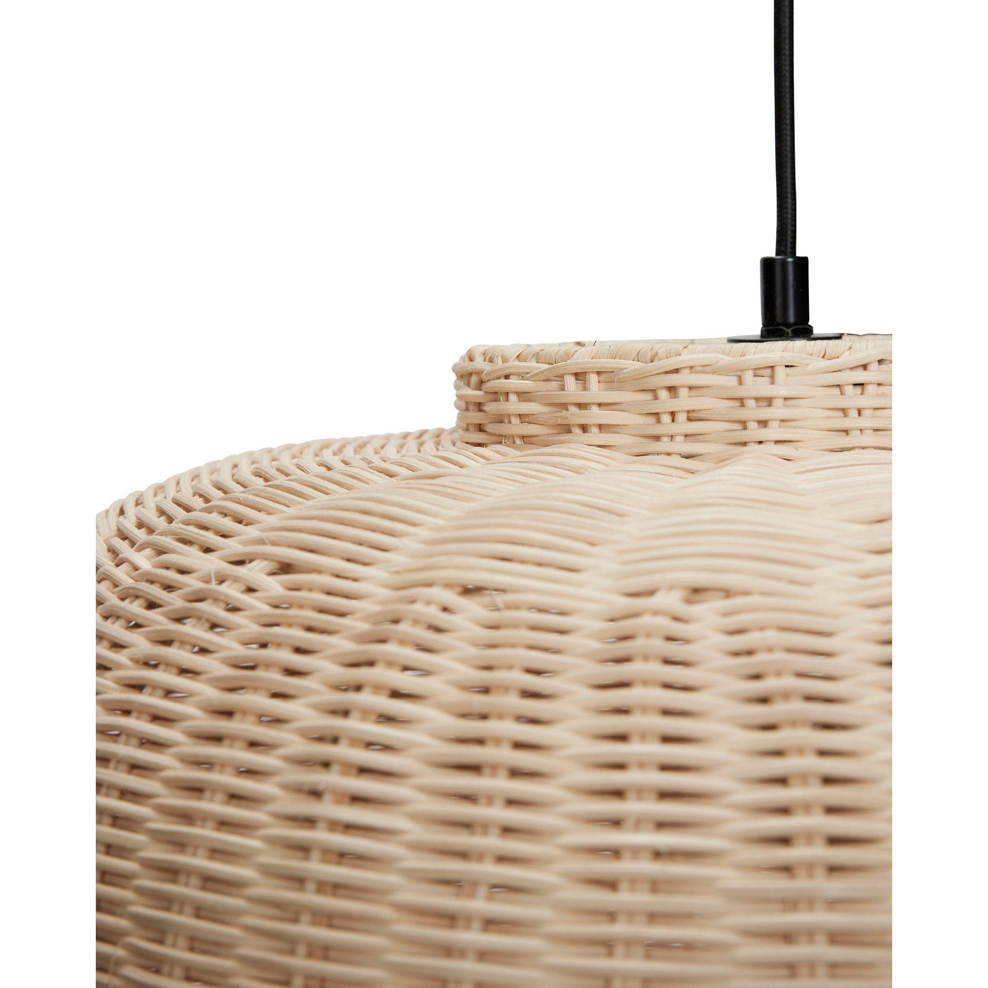  Chand - Oval Loftslampe i rattan - Chand - Ø45 fra Hübsch Interiør i Rattan (Varenr: 991529)
