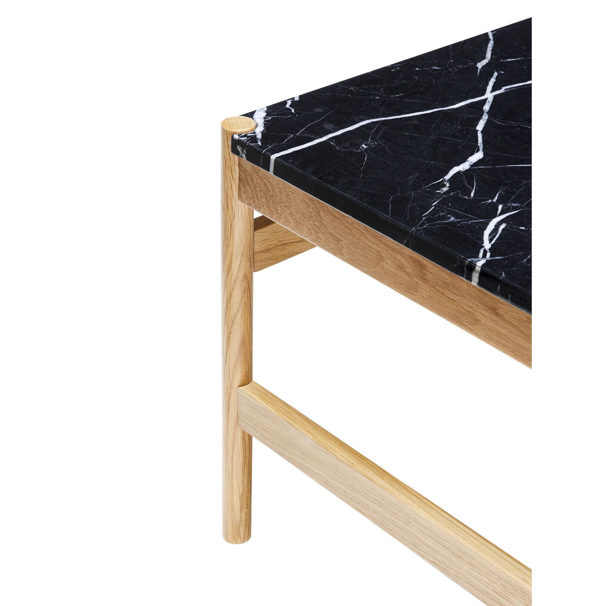 Raw Sidebord fra Hübsch Interiør i Marmor, MDF, Egetræ (Varenr: 201602)