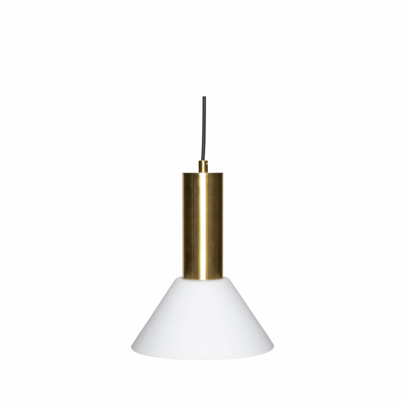 Se Contrast Loftslampe - Messingfarve, Hvid hos byhornsleth.dk