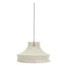  Loftlampe i bomuldsreb - off white fra Madam Stoltz i Bomuldsreb, jern (Varenr: IM-2234)