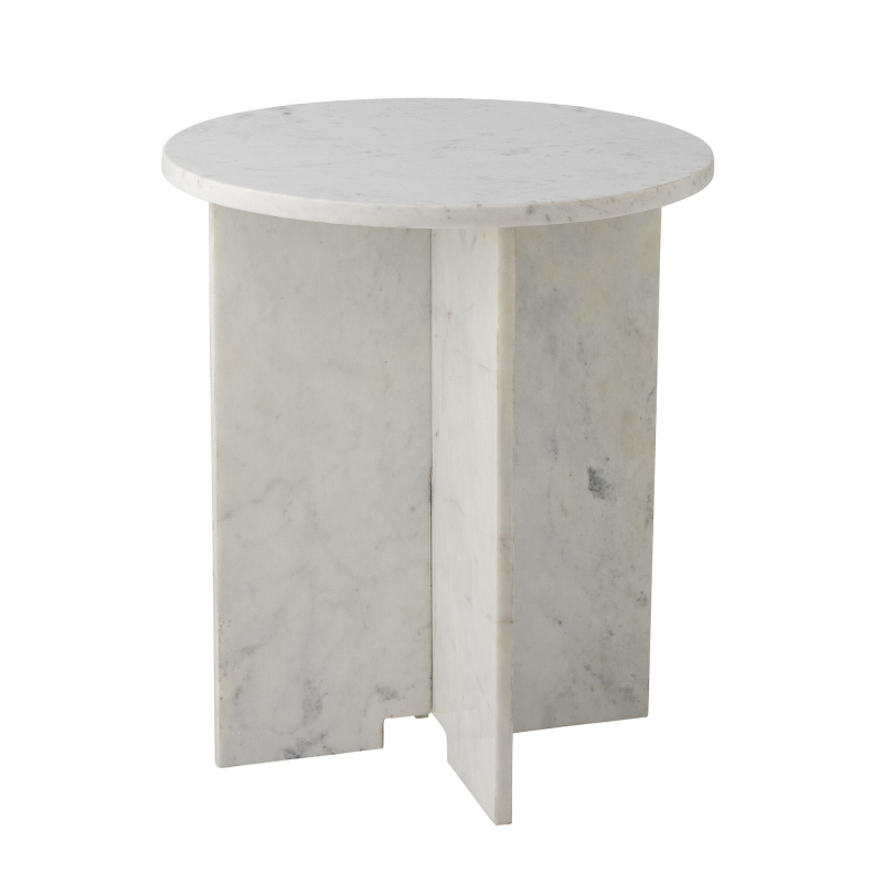 Billede af Jasmia Sidebord i marmor - hvid