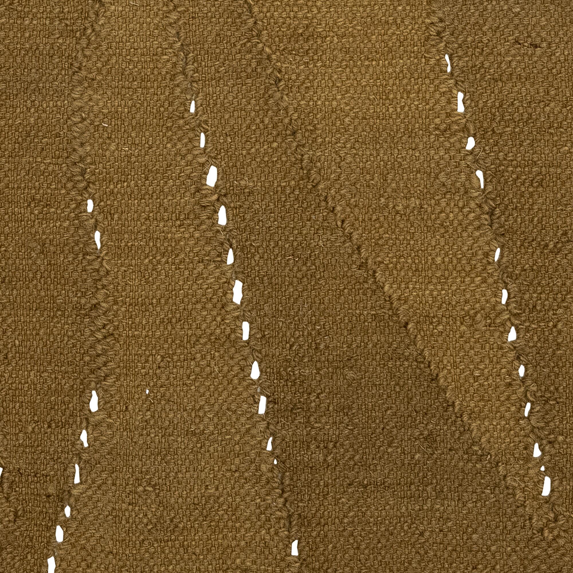  Zola Tæppe i uld - brun fra Bloomingville i Uld (Varenr: 82058203)