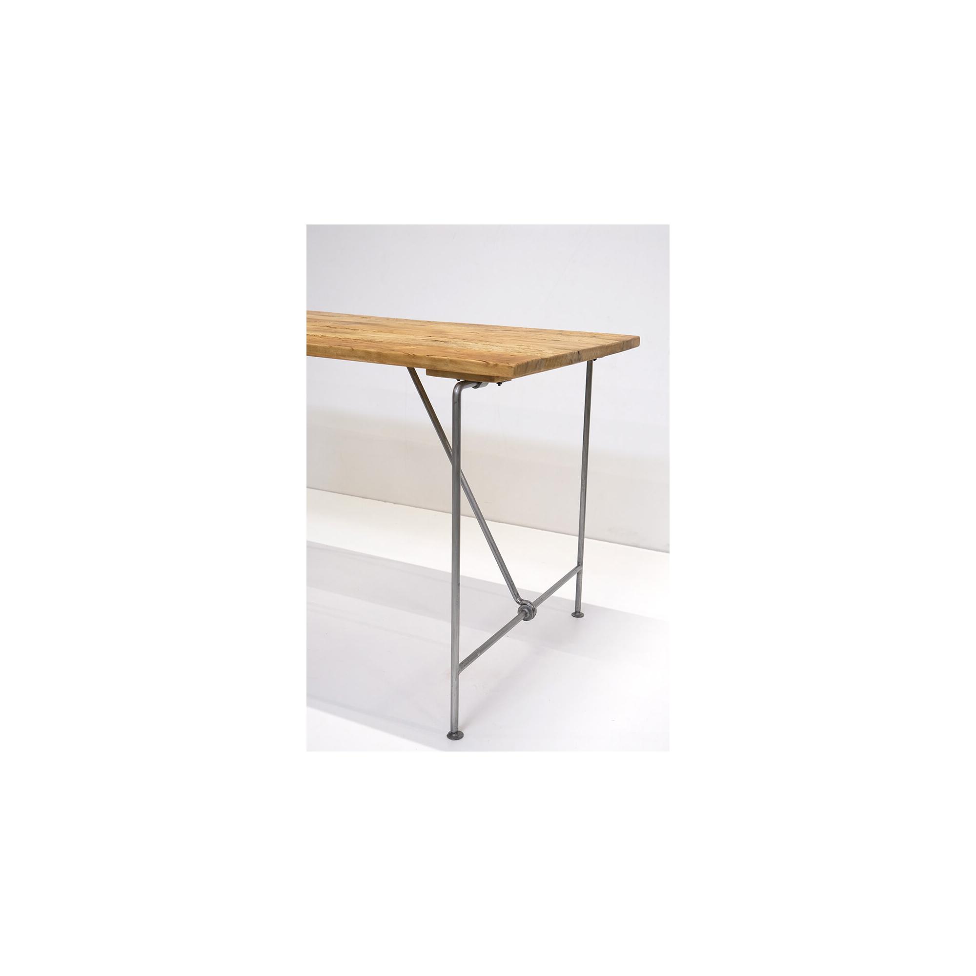  Spisebord med jernunderstel fra Trademark Living i Genbrugstræ (Varenr: SG0331)
