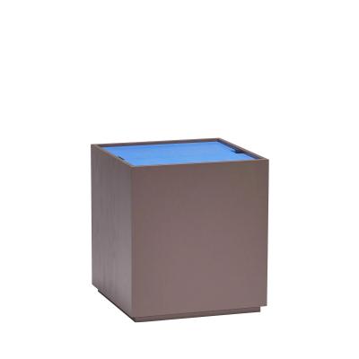  Vault Sidebord/Opbevaringskasse - Blå, Brun fra Hübsch Interiør i Ask (Varenr: 021912)