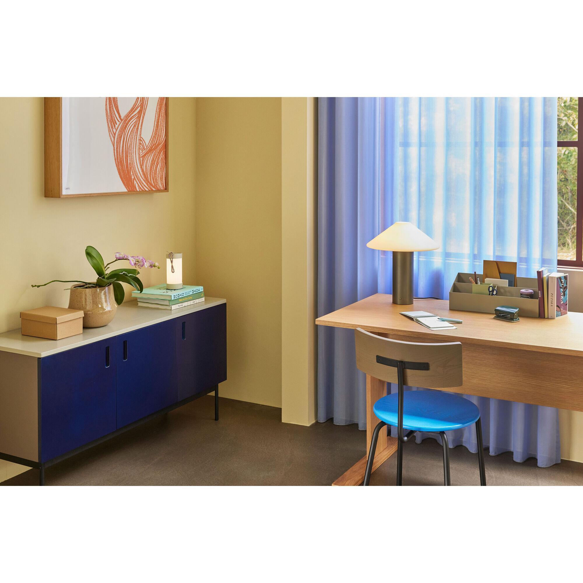  Study Konsolbord - Sort, Mørkeblå, Grå fra Hübsch Interiør i Ask, Stål (Varenr: 021930)