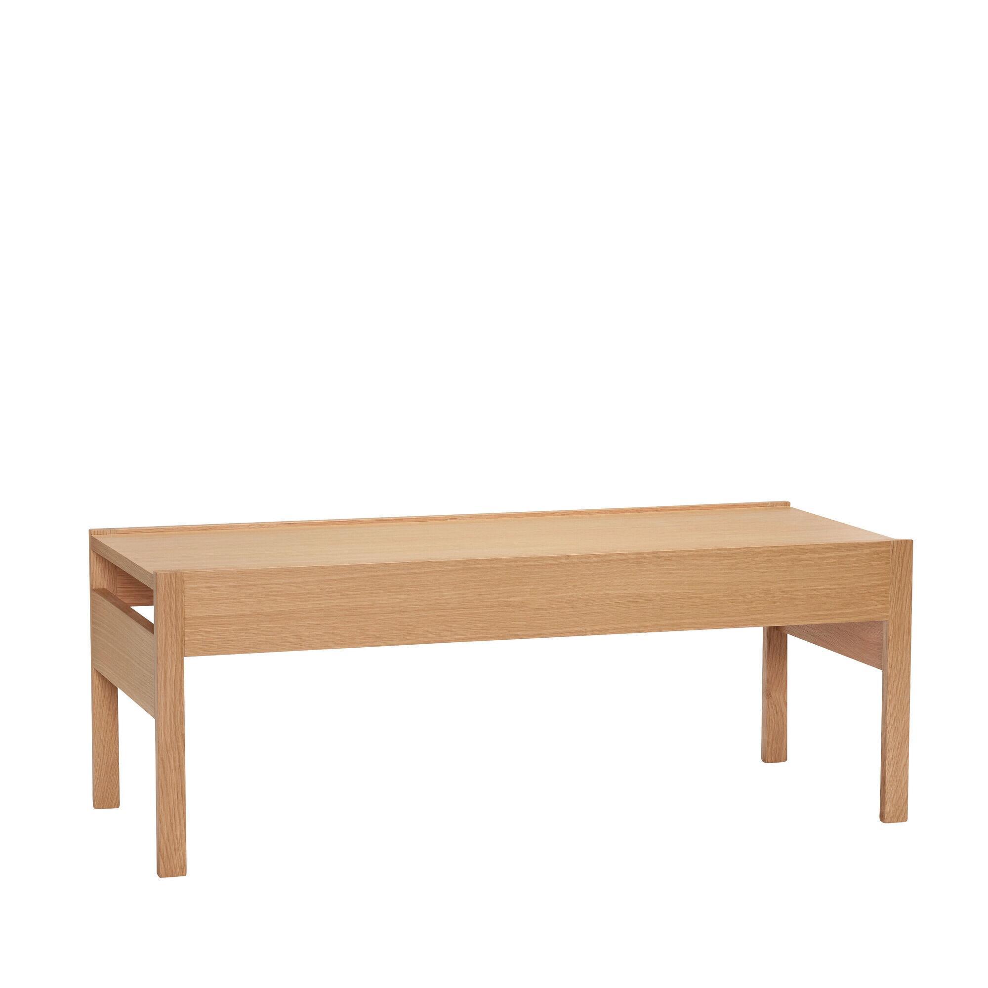  Forma Sofabord - Natur fra Hübsch Interiør i MDF, Egetræsfiner, Egetræ (Varenr: 881909)