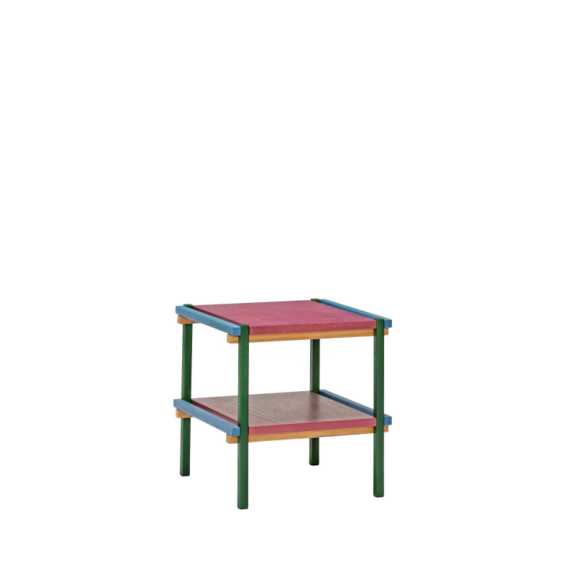 Crayon Sidebord - Blå, Burgundy, Grøn