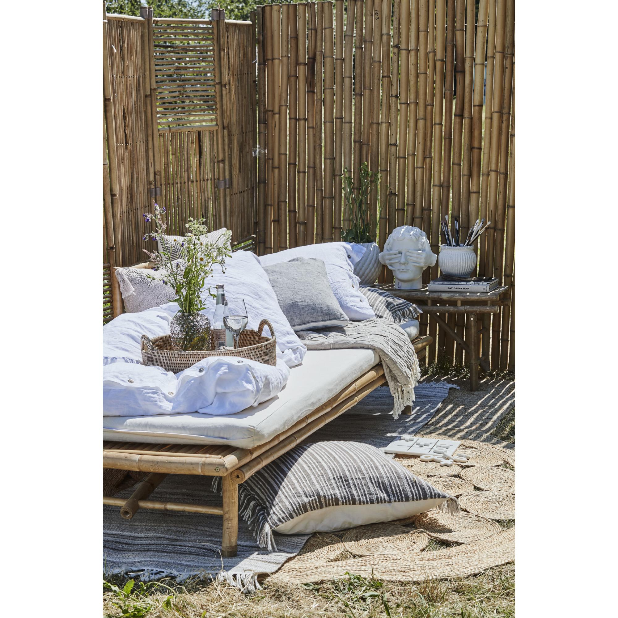  Mandisa daybed i bambus - 215 cm - sort fra LENE BJERRE i Bambus (Varenr: A00007581)